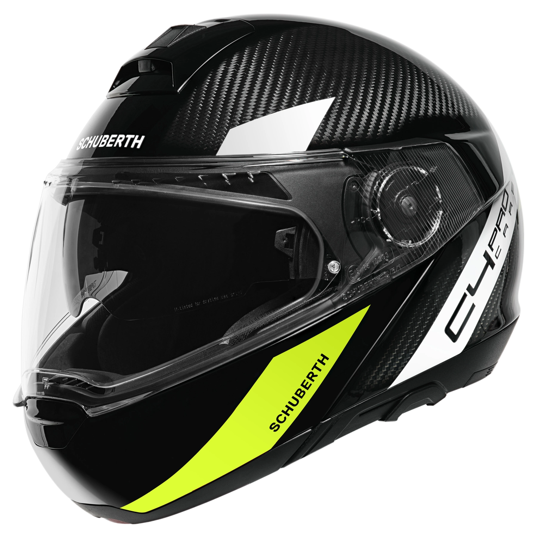 Schuberth C4 Pro Carbon Avio Yellow 3K - Image 5